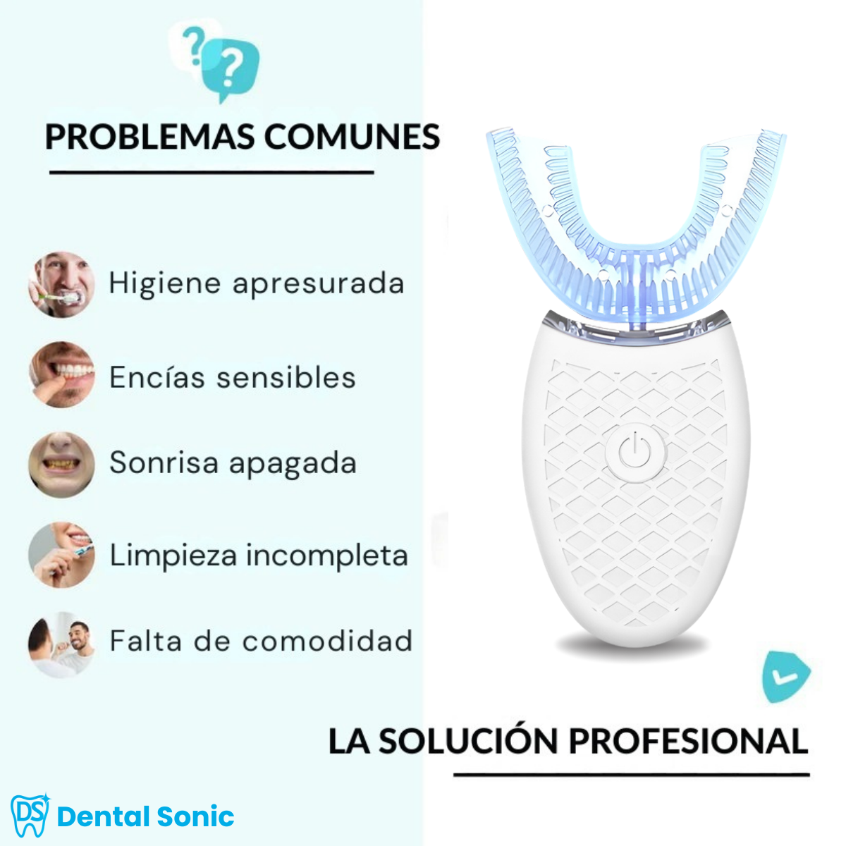 Cepillo Dental Sonic 360° Ultrasónico Blanqueador + Carbón Activado GRATIS