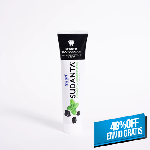 Pasta Dental Efecto Blanqueador Carbon y Menta en gel 100gr