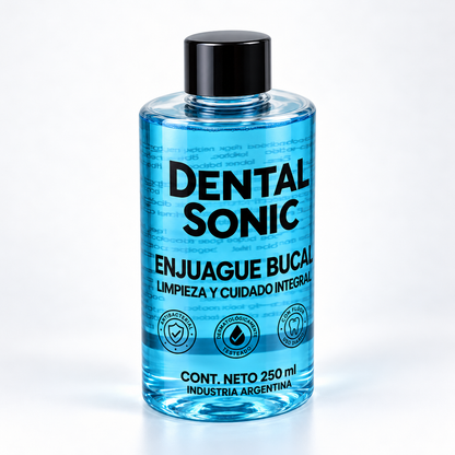 Enjuague bucal Dental Sonic 250ml, vista lateral