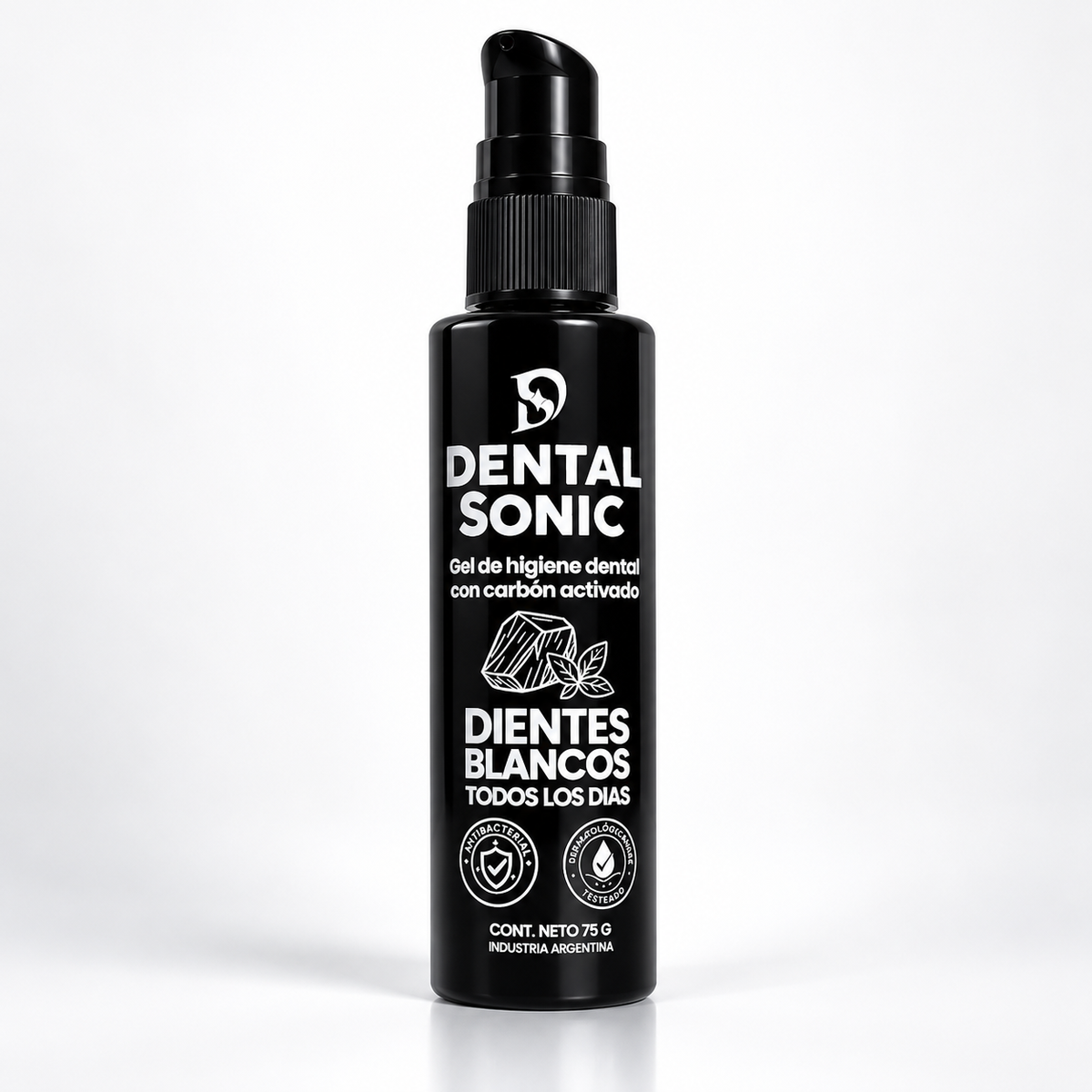 Pasta dental en gel con carbón activado Dental Sonic 75gr