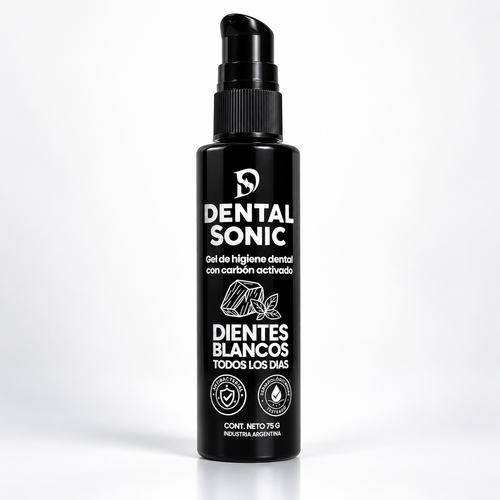 Pasta dental en gel con carbón activado Dental Sonic 75gr